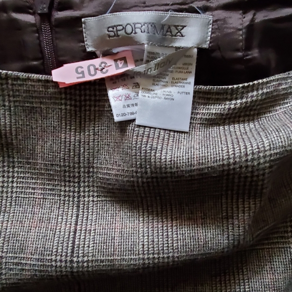 COPY - NWOT SPORTMAX country check midi skirt 12 - Picture 11 of 12